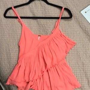 Free people ruffle tank top